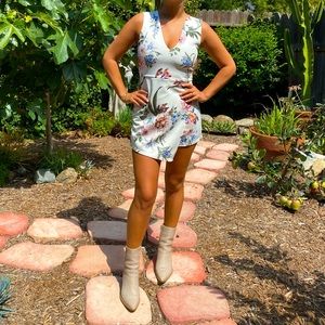 Misguided Floral Print Romper
